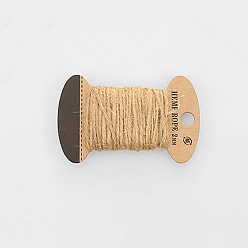 Светло-коричневый Джутовый шнур, джутовая струна, джутовый шпагат, 3 слой, для изготовления ювелирных изделий, загар, 2 мм, около 10.93 ярдов (10 м) / доска