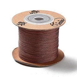 Brun Saddle Fils de nylon teints écologiques, fils de chaîne cordes, selle marron, 0.4mm, environ 164.04 yards (150m)/rouleau