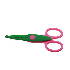 Dark Green Stainless Steel Scissors, Embroidery Scissors, Sewing Scissors, with Plastic Handle, Dark Green, 135mm