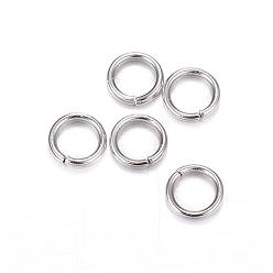 Stainless Steel Color 304 Stainless Steel Jump Rings, Open Jump Rings, Stainless Steel Color, 20 Gauge, 5x0.8mm, Inner Diameter: 3.4mm