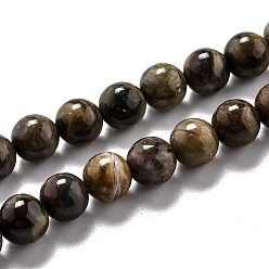 Jaspe Océan Brins ronds de perles d'agate océan naturel/jaspe océan, 6.5mm, Trou: 1.2mm, Environ 62 pcs/chapelet, 15.35'' (39 cm)