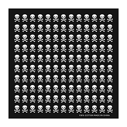 Skull Bandeaux en coton d'halloween, foulard bandana, cache-cou, couvre-chef sans couture de résistance uv, pour l'entraînement en plein air en cours d'exécution, Motif de crâne, 540x540mm
