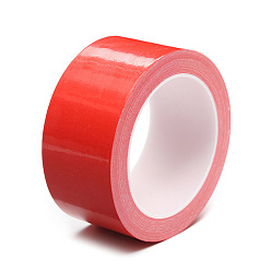 Red Polyethylene & Gauze Adhesive Tapes for Fixing Carpet, Bookbinding Repair Cloth Tape, Flat, Red, 4.5cm, 10m/roll