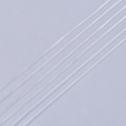 Прозрачный Круглая эластичная кристаллическая нить, эластичная нить браслета, прозрачные, 0.5 мм, около 131.23 ярдов (120 м) / рулон