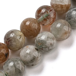 Autres Quartzs Perles naturelles de quartz brins, ronde, 8mm, Trou: 1mm, Environ 51 pcs/chapelet, 15.43'' (39.2 cm)