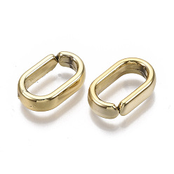 Золотой Пластиковые соединительные кольца ccb, разъемы для быстрой связи, для изготовления ювелирных кабельных цепей, овальные, золотые, 19x12x4.5 мм, внутренний диаметр: 7x14 мм