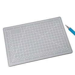 Silver A5 PVC Cutting Mat, Cutting Board, for Craft Art, Silver, 15x22cm