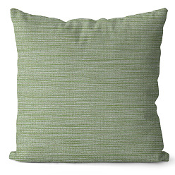Stripe Fundas de almohada de poliéster serie verde, fundas de colchón, para sofá cama, plaza, raya, 450x450 mm