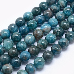 Apatite Natural Apatite Beads, Round, 12mm, Hole: 1.2mm, about 99pcs/250g