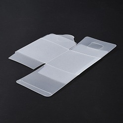 White Transparent Plastic Boxes, Square, White, Finished Product: 8x8x8cm, 23.7x16x0.1cm