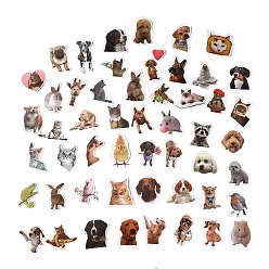 Other Animal 52шт 52 стили ПВХ пластиковые наборы наклеек с изображением животных, самоклеящиеся наклейки для скрапбукинга своими руками, оформление фотоальбома, животное рисунок, 44.5~62x42~63x0.3 мм, 1 шт / стиль