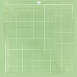 Light Green Square PVC Cutting Mat, Cutting Board, for Craft Art, Light Green, 35.6x33cm