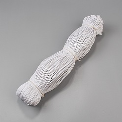 Blanco Cordón de algodón encerado chino, blanco, 2 mm, aproximadamente 382.76 yardas (350 m) / paquete