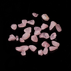 Rose Quartz Natural Rose Quartz Chip Beads, No Hole/Undrilled, 5~10.5x5~7x2~4mm