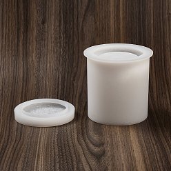 Белый Колонна с эффектом лавы, силиконовые формы для чашек для свечей своими руками, формы для литья цемента из смолы и гипса, белые, 9.3x1.4 см & 10.5x10.1 см, внутренний диаметр: 6.9 см & 7.5 см