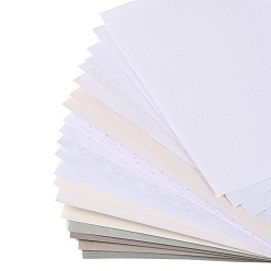 Couleur Mélangete Bloc de papier de scrapbooking, pour scrapbook album bricolage, carte de voeux, papier de fond, couleur mixte, 21x14.7x0.02 cm, 20 pcs /sachet 