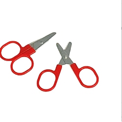 Red Mini Stainless Steel Scissor, Small Craft Scissor for Kids, with Plastic Handle, Red, 5.8x3.7x0.35cm