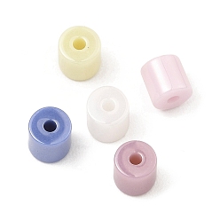 Couleur Mélangete Perles en céramique de zircone biocéramiques, sans nickel  , pas de décoloration et hypoallergénique, colonne, couleur mixte, 5x4.5~5mm, Trou: 1.4mm