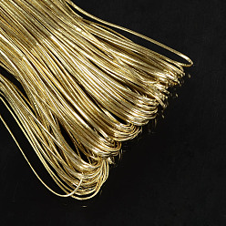 Vara de Oro Cordón de cuero de la PU, cordón de cuero de imitación, piso, vara de oro, 2x1 mm, aproximadamente 103.89 yardas (95 m) / paquete