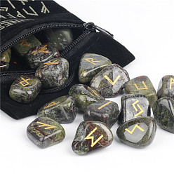 Dragon Blood Natural Dragon Blood Rune Stones, Tumbled Stone, Healing Stones for Chakras Balancing, Crystal Therapy, Meditation, Reiki, Divination Stone, Nuggets, 10~30mm, 24pcs/bag