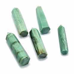 Fuchsite Single Terminated Pointed Natural Fuchsite Display Decoration, Healing Stone Wands, for Reiki Chakra Meditation Therapy Decos, Bullet Shape, 50~56x13~15x12~15mm