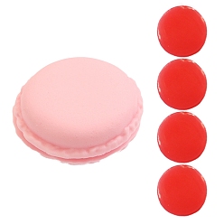 Pink Flat Round Silicone Glue Clay, for DIY Diamond Painting Stickers Kits, with Plastic Box, Pink, 40x20mm