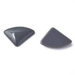 Gris Cabochons acryliques opaques, triangle, grises , 19.5x28x5mm, environ354 pcs / 500 g