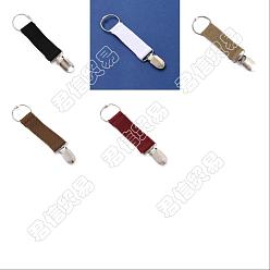 Mixed Color Gorgecraft 10Pcs 5 Colors Alloy Hat Clip for Travel, with Polyester Strap, Mixed Color, 135x25mm