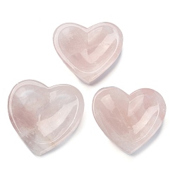 Сердце Чаша из натурального розового кварца, украшение дома, сердце, 75.5~87x82~85.5x24~30 мм, внутренний диаметр: 44.5~55x65.5~69 мм