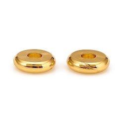 Golden Brass Spacer Beads, Long-Lasting Plated, Flat Round, Golden, 6x1.7mm, Hole: 1.8mm