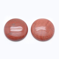 Красный Камень Природного красной яшмы кабошон, плоско-круглые, 35x8 мм