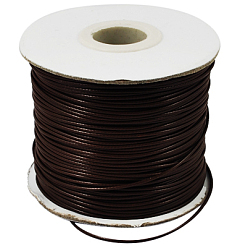 Coconut Brown Korean Waxed Polyester Cord, Bead Cord, Coconut Brown, 1.2mm, about 185yards/roll