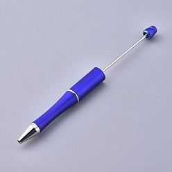 Синий Пластиковые шариковые ручки, шариковая ручка с черными чернилами, для украшения ручки своими руками, синие, 144x12 мм, средний полюс: 2мм