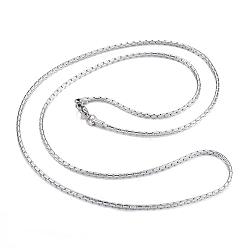 Color de Acero Inoxidable 304 collares de acero inoxidable, Collares de la cadena del coreana, color acero inoxidable, 29.53 pulgada (75 cm)