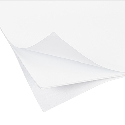 Blanco Esponja eva juegos de papel de espuma de hoja, con dorso adhesivo doble, antideslizante, Rectángulo, blanco, 30x21x0.2 cm