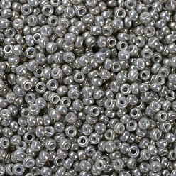 (RR1865) Непрозрачный Дымчато-серый Блеск Миюки круглые бусины рокайль, японский бисер, 11/0, (rr 1865) непрозрачный дымчатый серый блеск, 11/0, 2x1.3 мм, Отверстие : 0.8 мм , около 5500 шт / 50 г