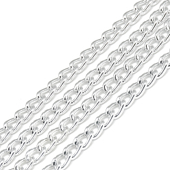 Гейнсборо Незакрепленные алюминиевые каркасные цепи, светло-серые, 5.5x3.5x1 мм, около 100 м / упаковка