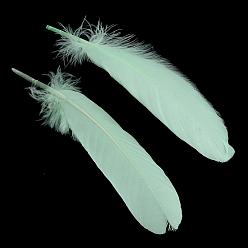Aquamarine Goose Feather Costume Accessories, Dyed, Aquamarine, 160~215x36~47mm