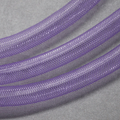 Púrpura Media Cordón de hilo de rosca neto plástico, púrpura medio, 8 mm, 30 yardas