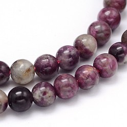 Tourmaline Rangée de perles naturelles en tourmaline de fleur de prunier, 4mm, Trou: 0.7mm, Environ 98 pcs/chapelet, 15.5 pouce