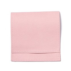 Pink Pochettes d'emballage cadeau en microfibre, pochette à bijoux, rose, 15.5x8.3x0.1 cm