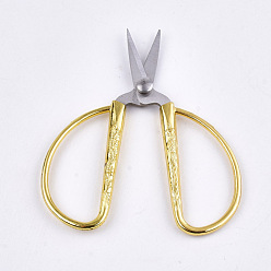 Gold Sharp Carbon Iron Scissors, Gold, 85x53x6mm