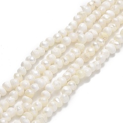 Beige Natural Cultured Freshwater Pearl Beads Strands, Potato, Beige, 2~3x2.5~3.5x2.5~3.5mm, Hole: 0.5mm, about 139~140pcs/strand, 13.78 inch(35cm)