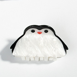 Пингвин Зажим для когтей из шерсти животных, заколка для волос из ПВХ для девочек и женщин, пингвин, 80 мм