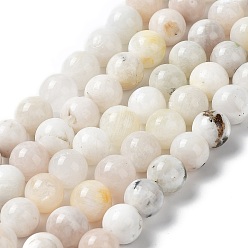 Rainbow Moonstone Natural Rainbow Moonstone Beads Strands, Round, 10mm, Hole: 0.8mm, about 39pcs/strand, 15.35 inch(39cm)