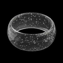 Прозрачный Круглый акриловый браслет для женщин, прозрачные, внутренний диаметр: 2-5/8 дюйм (6.7 см)
