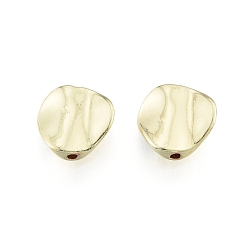 Light Gold Alloy Beads, Cadmium Free & Lead Free, Nuggets, Light Gold, 12x12.5x3mm, Hole: 1.5mm