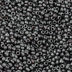 (RR2012) Matte Metallic Tawny Gray Cuentas de rocailles redondas miyuki, granos de la semilla japonés, 11/0, (rr 2012) gris leonado metálico mate, 11/0, 2x1.3 mm, Agujero: 0.8 mm, sobre 5500 unidades / 50 g