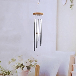 Silver Aluminum Tube Wind Chimes, Pendant Decorations, Arch, Silver, 650mm