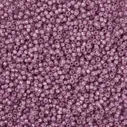 (RR645) Dyed Dark Rose Silverlined Alabaster Миюки круглые бусины рокайль, японский бисер, 8/0, (rr 645) окрашенный в серебристый цвет алебастр темно-розовый, 8/0, 3 мм, отверстие : 1 мм, Около 2111~2277 шт / 50 г